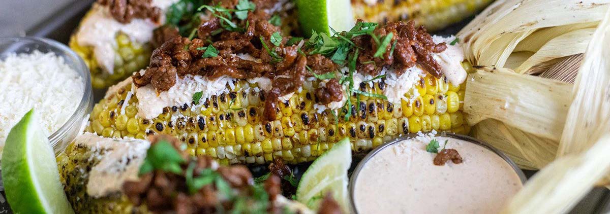 tasty looking Elote with Chorizo