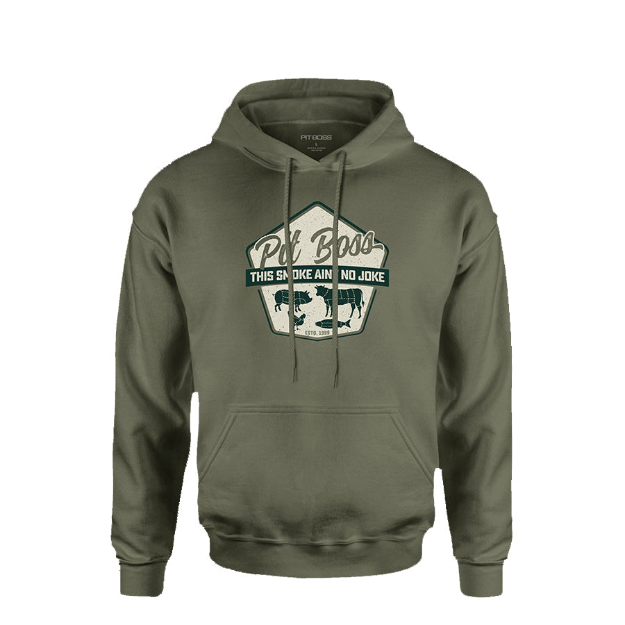 Pit Boss Masters of Smoke Hoody - Army Green