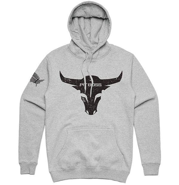 Men’s Grey Heather Bull Hoody